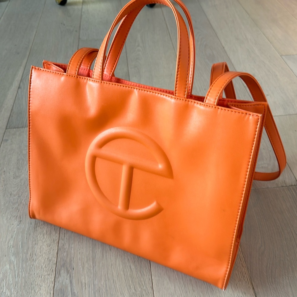 Telfar Medium Shopping Bag - Orange - lightly used